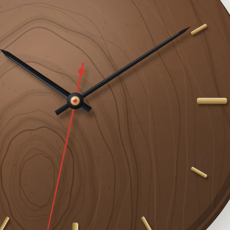 Oakridge Walnut Wall Clock